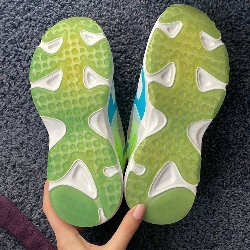 FILA Ray Tracer Patchwork Neon Sneaker Women’s 7.5 - Picture 8 of 9